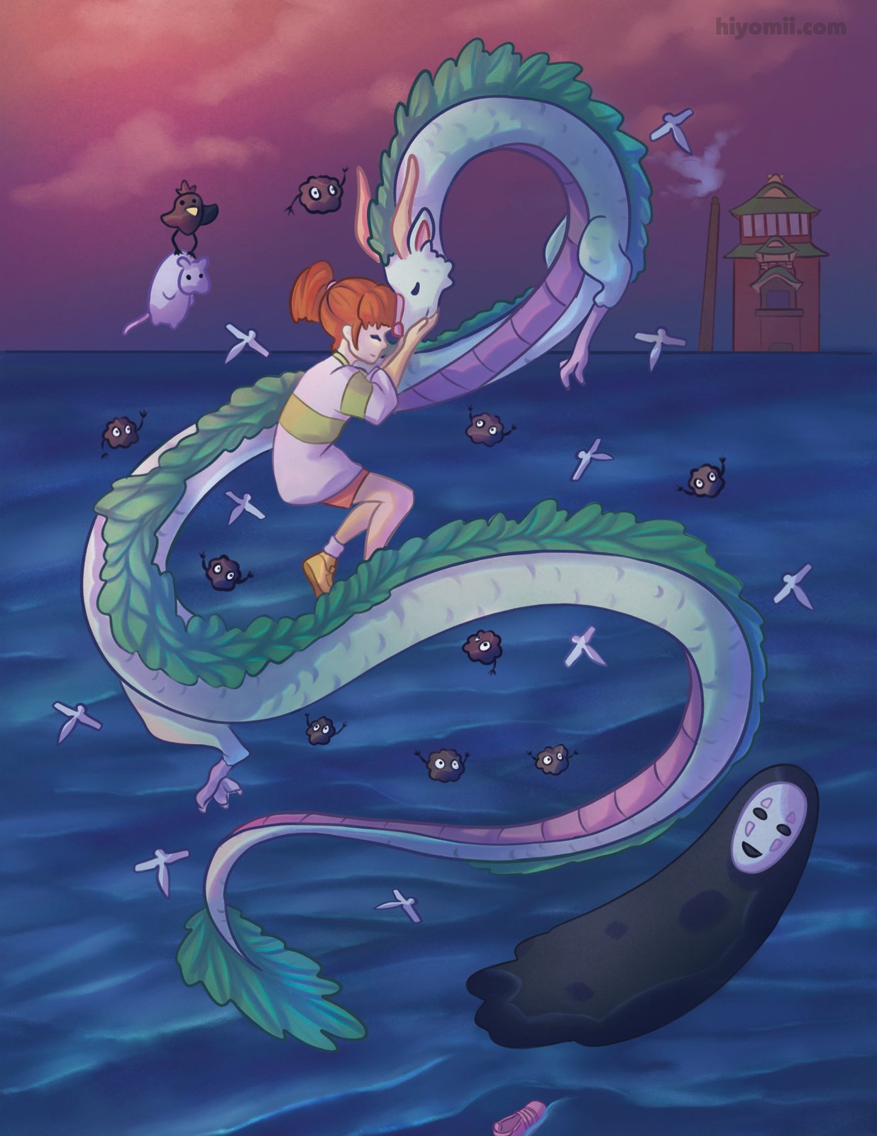 Spirited Away 8.5x11inch Print | Hiyomii